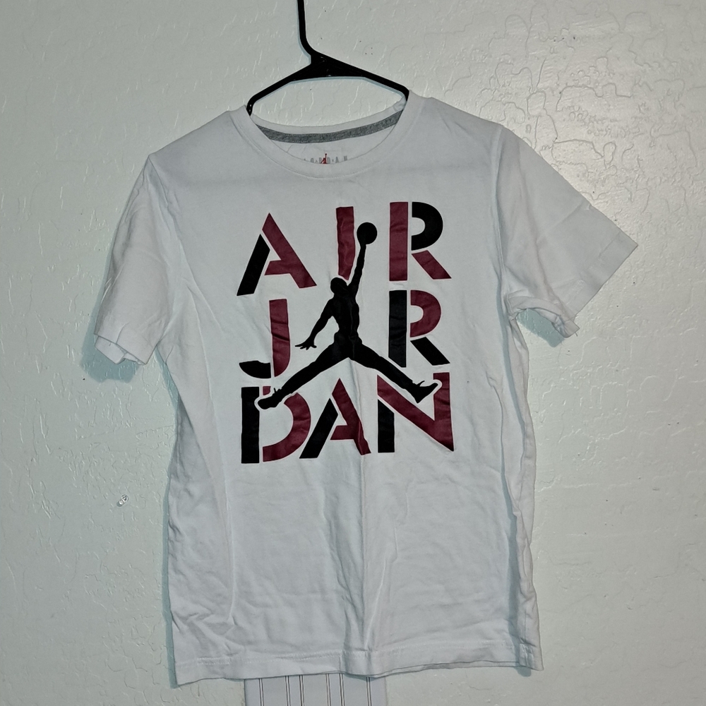 3 pair of Boys T shirts, size large, Jordan, NBA, Fortnite